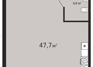 Продается 1-комнатная квартира, 47.7 м2, Ульяновск, Заволжский район, проспект Ленинского Комсомола, 57А