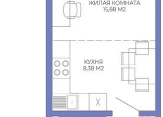 Продажа квартиры студии, 32 м2, Пенза, Побочинская улица, с2