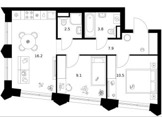 Продается 2-ком. квартира, 50 м2, Москва, район Очаково-Матвеевское