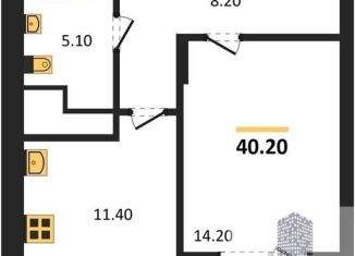 Продаю 1-комнатную квартиру, 40.2 м2, Воронежская область, улица Шишкова, 140Б/17