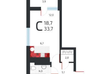 Продаю квартиру студию, 31.7 м2, Уфа, Кировский район, улица Подполковника Недошивина, 11