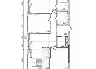 Продажа 4-ком. квартиры, 99 м2, Владивосток, Советский район, проспект 100-летия Владивостока, 105Ас4