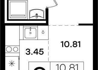 Продам квартиру студию, 21.7 м2, Казань