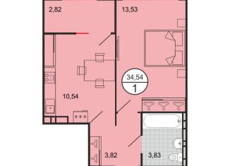 Продам однокомнатную квартиру, 34.5 м2, Краснодар, Прикубанский округ, Крылатская улица, 17/1