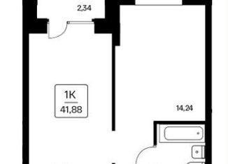 Продам 1-комнатную квартиру, 41.7 м2, Новосибирская область