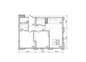 Продажа 3-ком. квартиры, 80.9 м2, Владивосток, проспект 100-летия Владивостока, 105Ас4, Советский район