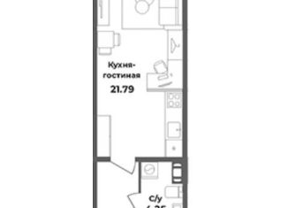 Продается квартира студия, 34.8 м2, Санкт-Петербург, метро Лиговский проспект, Лиговский проспект, 125