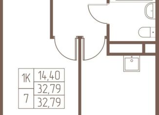 Продаю однокомнатную квартиру, 32.8 м2, Ивантеевка