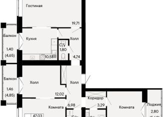 Продажа 3-комнатной квартиры, 99.6 м2, Ростов-на-Дону, Октябрьский район