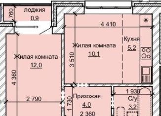 Продам 2-комнатную квартиру, 35.4 м2, Барнаул, Центральный район