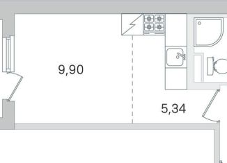 Продажа квартиры студии, 24.1 м2, Пушкин