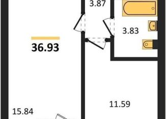 Продажа 1-ком. квартиры, 36.9 м2, Воронежская область