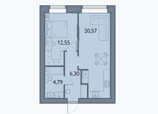 Продаю 1-комнатную квартиру, 44.2 м2, посёлок Мичуринский