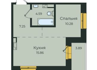 1-комнатная квартира на продажу, 41.9 м2, Иркутск, улица Пискунова, 134, ЖК Семья