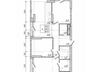 Продажа 4-комнатной квартиры, 99 м2, Владивосток, Советский район, проспект 100-летия Владивостока, 105Ас4