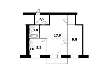 Продажа 2-комнатной квартиры, 39.8 м2, Новосибирск, метро Речной вокзал, проспект Карла Маркса, 15