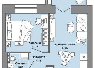 Продам двухкомнатную квартиру, 38 м2, Киров