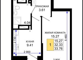 Продается 1-комнатная квартира, 34 м2, Ростов-на-Дону, Октябрьский район, Элеваторный переулок, 6/3