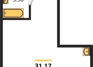 Продается квартира студия, 31.2 м2, Новосибирск, метро Сибирская, Железнодорожная улица, 18