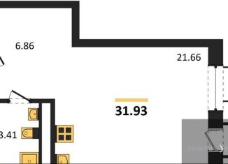 Продам квартиру студию, 31.9 м2, Воронеж, набережная Чуева, 7, Железнодорожный район