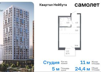 Продается квартира студия, 24.4 м2, Владивосток, жилой комплекс Квартал Нейбута, 141к2, Ленинский район