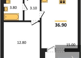 Продаю 1-ком. квартиру, 36.9 м2, Воронеж