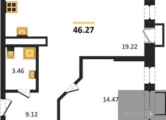 Продается 1-ком. квартира, 46.3 м2, Воронеж, набережная Чуева, 7, Железнодорожный район