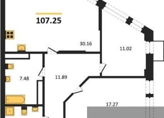 Продажа 3-комнатной квартиры, 107.2 м2, Воронеж, набережная Чуева, 7