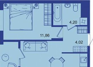 1-ком. квартира на продажу, 39.1 м2, Брянск, Советский район