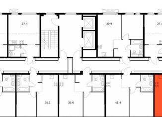 Продается 1-комнатная квартира, 44.9 м2, Санкт-Петербург, метро Чёрная речка