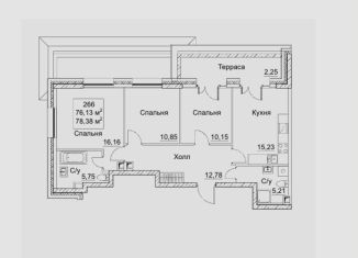 Продажа 3-комнатной квартиры, 83.6 м2, Москва, 2-й Хорошёвский проезд, 7с1А, станция Беговая