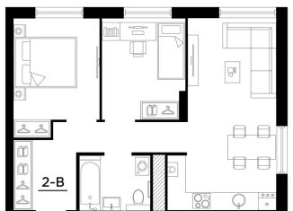 Продается 2-комнатная квартира, 53.1 м2, Астрахань, Ленинский район, улица Татищева, 12