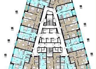 Продается двухкомнатная квартира, 44.5 м2, Пермь, Ленинский район, улица Луначарского, 97