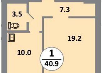 Продается 1-комнатная квартира, 40.9 м2, Красноярский край, Соколовская улица, 54