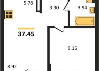 Продается однокомнатная квартира, 37.4 м2, Новосибирск, Кедровая улица, с45к1, Заельцовский район