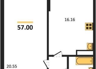 Продам 1-комнатную квартиру, 57 м2, Воронеж, Центральный район, Московский проспект, 132