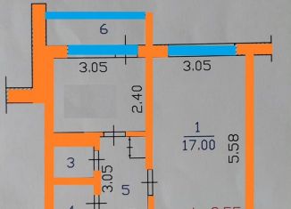 Продаю однокомнатную квартиру, 35 м2, Чебоксары, Эгерский бульвар, 55