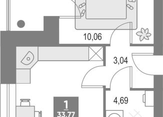 Продам однокомнатную квартиру, 33.8 м2, Кировская область