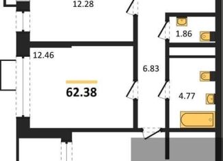 Продается 2-ком. квартира, 62.4 м2, Воронеж, набережная Чуева, 7, Железнодорожный район