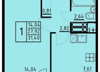 Продажа 1-ком. квартиры, 31.4 м2, Пермский край