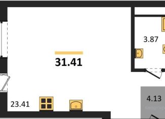 Квартира на продажу студия, 31.4 м2, Воронеж, набережная Чуева, 7