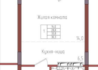 Продается квартира студия, 30.3 м2, Калининград, Центральный район