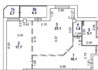 2-ком. квартира на продажу, 84 м2, Ростов-на-Дону, Восточная улица, 7с2, Кировский район