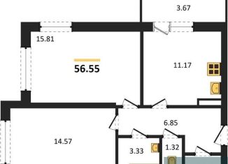 Продажа 2-комнатной квартиры, 56.6 м2, Воронеж, Коминтерновский район, Покровская улица, 19