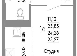 Продается 1-комнатная квартира, 24.3 м2, Челябинск, Советский район, Нефтебазовая улица, 1к2