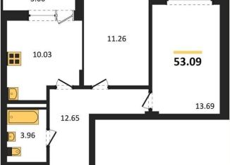 Продам 2-комнатную квартиру, 53.1 м2, Воронеж, Коминтерновский район, Покровская улица, 19