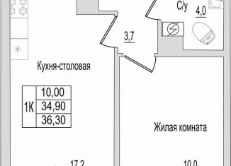 Продается 1-ком. квартира, 36.3 м2, Псковская область, улица Героя России Досягаева, 6