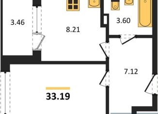 Продаю однокомнатную квартиру, 33.2 м2, Воронеж, Центральный район