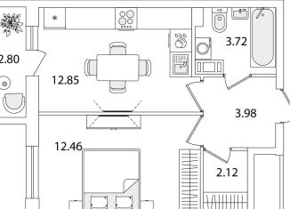 Продается однокомнатная квартира, 36.5 м2, Санкт-Петербург, муниципальный округ Сосновая Поляна