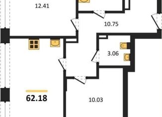 Продам 2-ком. квартиру, 62.2 м2, Воронеж, Левобережный район